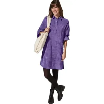 Dámské šaty Dámské manšestrové šaty Cecil 144229 lilac velikost L