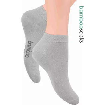 Dámské ponožky Kotníčkové ponožky Steven s bambusem 094 šedé velikost 38-40
