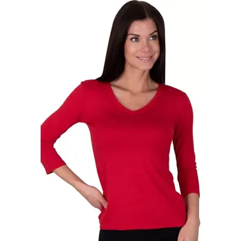 Dámské tričko Elegantní tričko s véčkovým výstřihem Babell Carmen červená velikost XL
