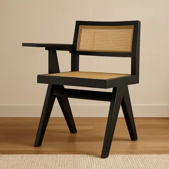 Sedací souprava Eichholtz: Křeslo Niclas se stolkem, černé