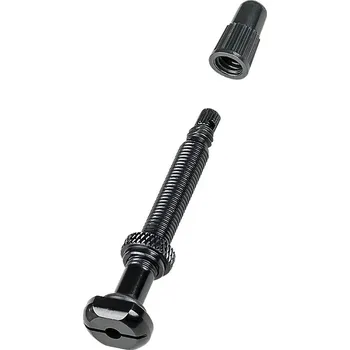 Bontrager Round Base TLR Valve Stem - black 80 mm