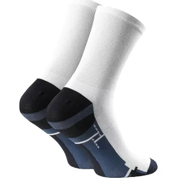 Pánské ponožky Pánské ponožky Steven 345057 bílo-jeans velikost 41-43