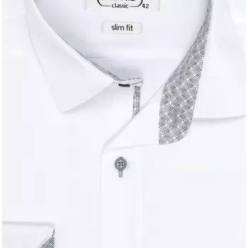Pánská slim společenská košile AMJ JDSR 018/43 bílá velikost 38
