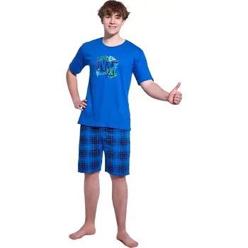 Chlapecké pyžamo Chlapecké pyžamo Cornette Fun&Young Freestyle modré velikost M/176