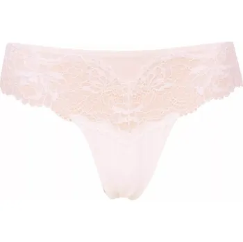 Kalhotky Svůdné krajkové brazilky Lormar Satén smetanové velikost M-38/40