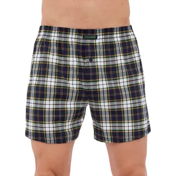 Trenýrky Kostkované trenýrky do podkovy Cornette Comfort 002/296 navy kostka velikost 5XL-70/72