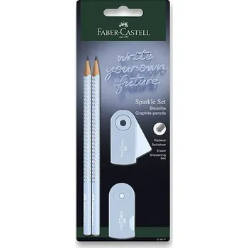 Grafitová tužka Faber-Castell Sparkle Sky Blue set 4 ks,rychlé dodání