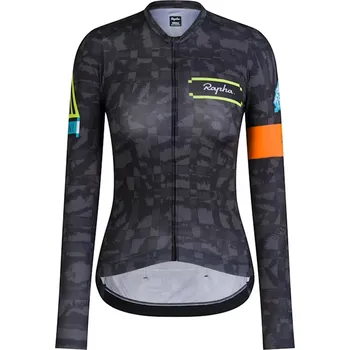 cyklistický dres Rapha Amani Women's Pro Team LS Lightweight Jersey - Multicolour