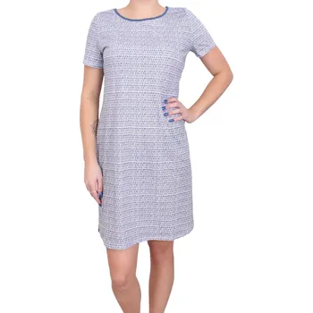 Dámské noční prádlo Bavlněná dámská noční košile Pleas 180754 modrá velikost S