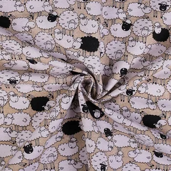 Pro Háčkování Dekorační látka ovečky Loneta