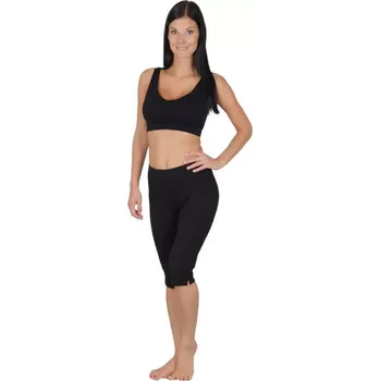 Dámské kalhoty Černé dámské capri legíny Dzianel 136 velikost 3XL