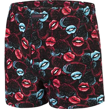 Trenýrky Pánské trenýrky s potiskem Cornette Classic Hot Lips 2 velikost M-46/48