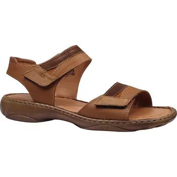 Dámské sandále Letní vycházková obuv-flexiblová, Josef Seibel, Debra 19, přírodní: Hnědá Hladká kůže 27,4 42 G - standardní šíře (26593-26593)