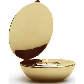 Svícen Design House Stockholm, Svícen na čajové svíčky Shell, mosazný - Formadore