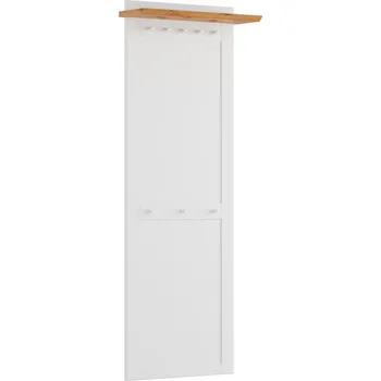 Věšák RONE Věšákový panel do předsíně (typ 28) bílá/borovice 63 x 22 cm