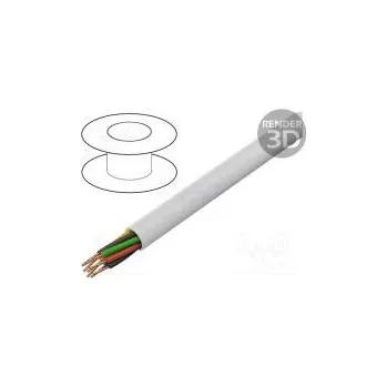 elektrický kabel Vodič BiTprotect,YTDY kulatý drát Cu 8x0,5mm PVC bílá 0,5mm