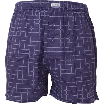 Trenýrky Pánské bavlněné trenky s moderním vzorem Andrie PS 5884 navy velikost XL-54/56