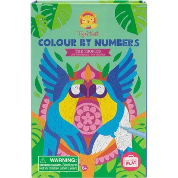 omalovánky Tiger Tribe Colour By Numbers - The Tropics