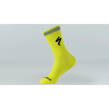 Pánské ponožky Specialized Soft Air Reflective Tall Sock - hyper green