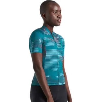 Cyklistické oblečení Specialized Women's SL Blur Jersey SS - tropical teal XL