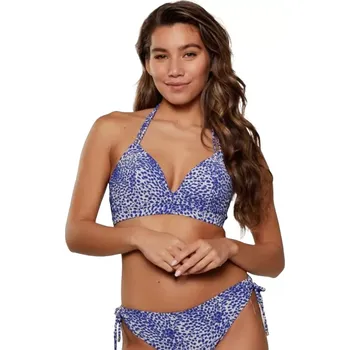 Dámské oblečení Dámské vyztužené bikiny LingaDore 7709TB/SB modrobílý tisk velikost 75B