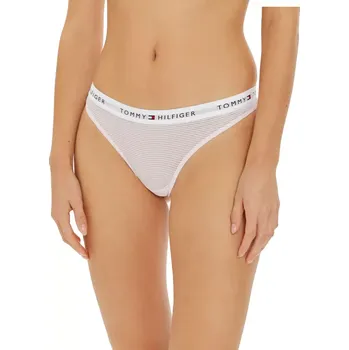 Kalhotky Dámská tanga Tommy Hilfiger z elastické pleteniny UW0UW05532 sv.růžové velikost M-38/40