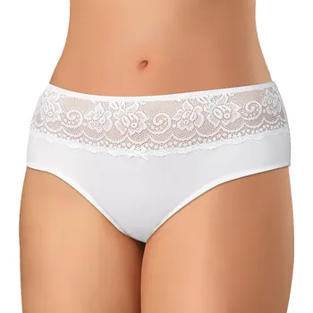 Dámské spodní prádlo Kalhotky s krajkou pro ženy Andrie PS 2775 bílé velikost XL-46/48