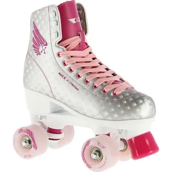 Kolečkové brusle Quad kolečkové brusle NILS Extreme NQ14198 růžové 39
