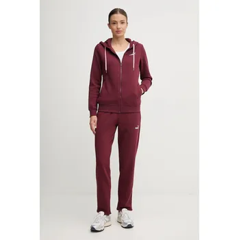 Tepláková souprava Puma dámská, vínová barva, 688161 93X, vel. S