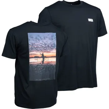 Rybářské oblečení Nash Tričko Make It Happen Cast T-Shirt Black - M