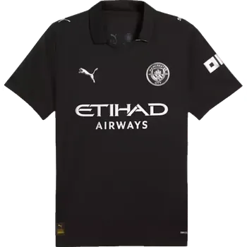 Pánský venkovní fotbalový dres Puma Manchester City 25/26 černý