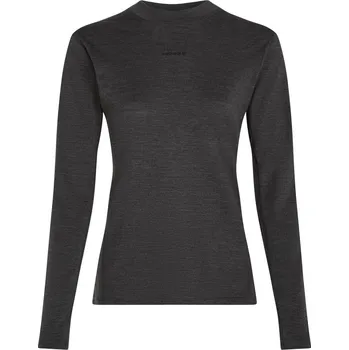 Dámské tričko ICEBREAKER Wmns 200 MerinoFine Ace LS Mock Neck, Jet Hthr-011 (vzorek) velikost: S