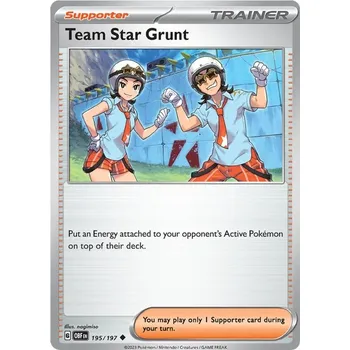 Sběratelská karetní hra Team Star Grunt 195/197 - Obsidian Flames Typ karty: Reverse Holo