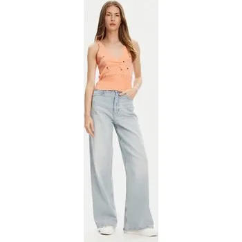 Dámská móda United Colors Of Benetton Top 10C1EH01A Oranžová Regular Fit L