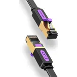 Síťový kabel Vention Flat Cat.7 Patch Cable 15m Black