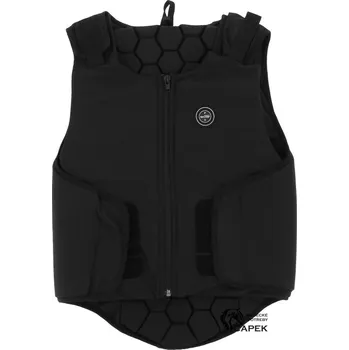 Jezdecká bezpečnostní vesta Páteřní chránič Equi-Théme -HEXAFLEX- - Černá - XS