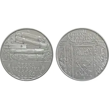 Stříbrná mince 200 Kč k 500. výročí narození Jiřího Melantricha z Aventina 2011 Proof