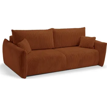 Sedací souprava Rozkládací dvoumístná pohovka FRIDA hnědá