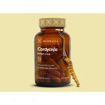 Přírodní produkt Cordyceps bylinný extrakt - 60 kapslí / Herbavia.cz
