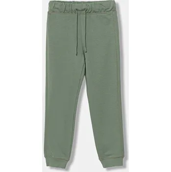Chlapecké kalhoty Dětské bavlněné tepláky United Colors of Benetton 3J68CF058.G.Reprop.9BYA zelená 97X, vel. 140