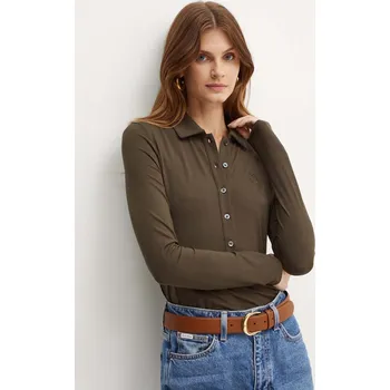 Pánské tričko Tričko s dlouhým rukávem Pinko šedá barva, 104166 A1DE 104166.A1DE 90Y, vel. M