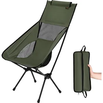 kempingová skříňka Ultralehké skládací křeslo NILS Camp NC3321 khaki