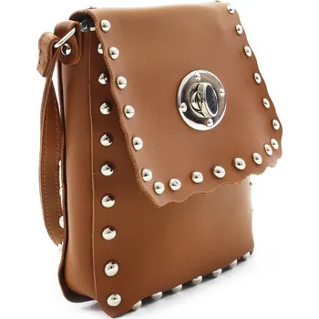 Kabelka Hnědá klopnová dámská crossbody kabelka Elira