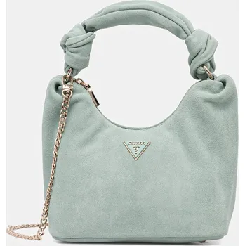 Kabelka Semišová kabelka Guess ISOTTA tyrkysová barva, HWSG96 60010 HWSG96.60010 65X, vel. ONE SIZE