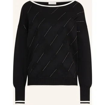 Dámský svetr Liu Jo Dámský Svetr S Ozdobnými Kamínky, černá / bílá, 36