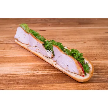 Hotové jídlo bageta světlá kuřecí gyros