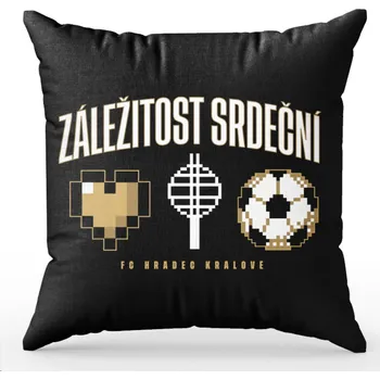 Polštář JAKO Polštář FCHK - Záležitost srdeční vel. 1, černá