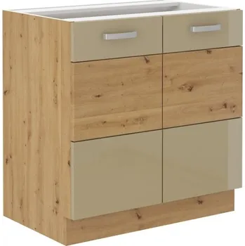 Stolarz-Lempert Kuchyňská skříňka Artisan cappucino lesk - dolní 80 D 2F