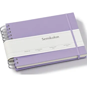 Fotoalbum Semikolon, Album na fotografie Uni Mini Mucho, liliový s bílými listy - Formadore