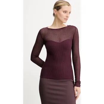 Dámský svetr Svetr Patrizia Pepe dámský, fialová barva, 8K0305 K143 8K0305.K143 49X, vel. 34